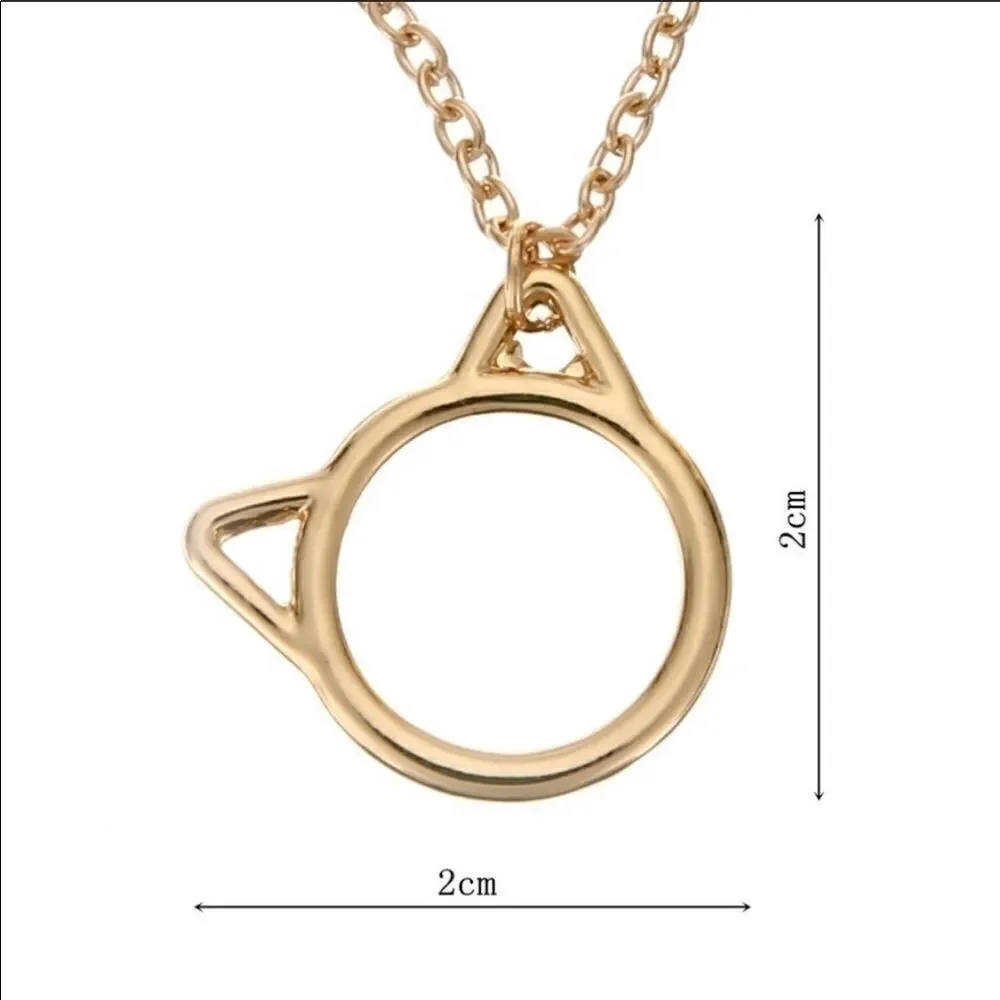 Necklace Kitty Zinc Alloy Cute Versatile Mix Match